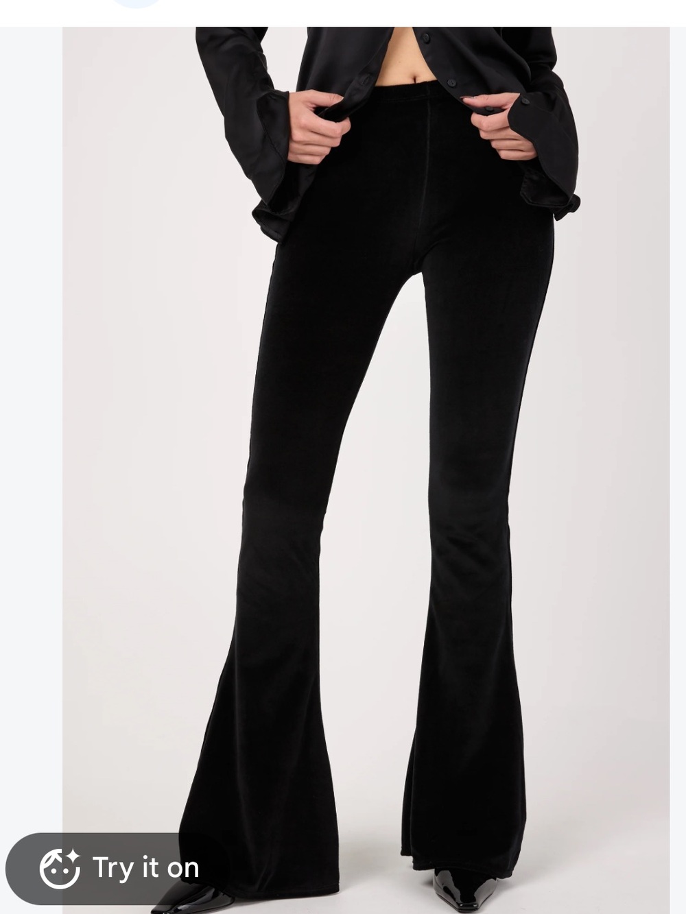 Arizona Jean Company Black Flare Wide-Leg Jeans